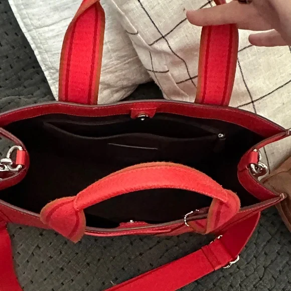 Coach Vibrant Red Leather Handbag - Picture 4 of 4